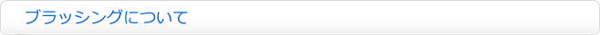 ブラッシングについて